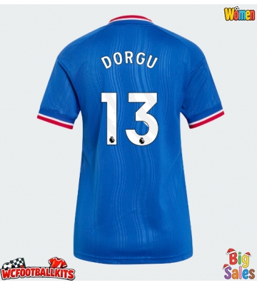 Manchester United Patrick Dorgu #13 Replica Away Stadium Shirt for Women 2026-27 Short Sleeve